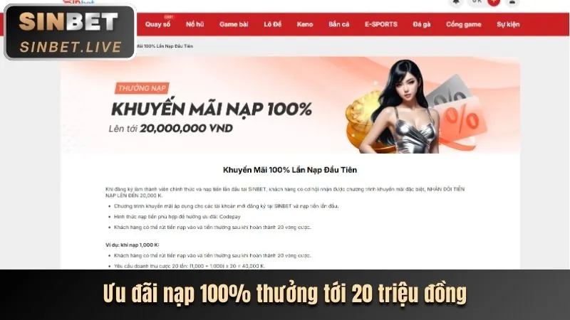 Ưu đãi chào mừng 188K